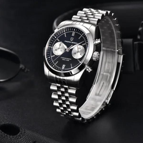 Чоловічий годинник Pagani Design PD-1775 Silver-Black фото 3