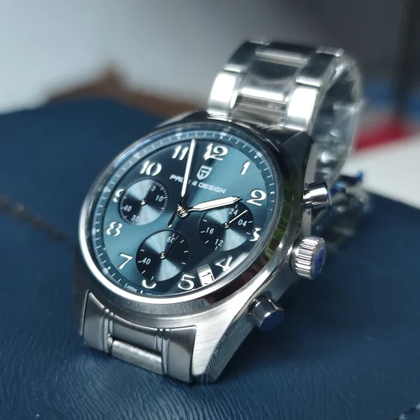 Чоловічий годинник Pagani Design PD-1773 Silver-Blue фото 5