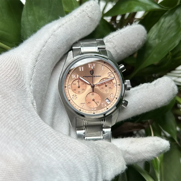 Наручний годинник Pagani Design PD-1773 Silver-Pink фото 6