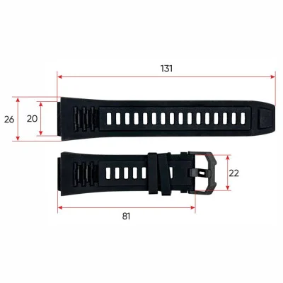 Ремінець для смарт годинника Modfit Titan Black