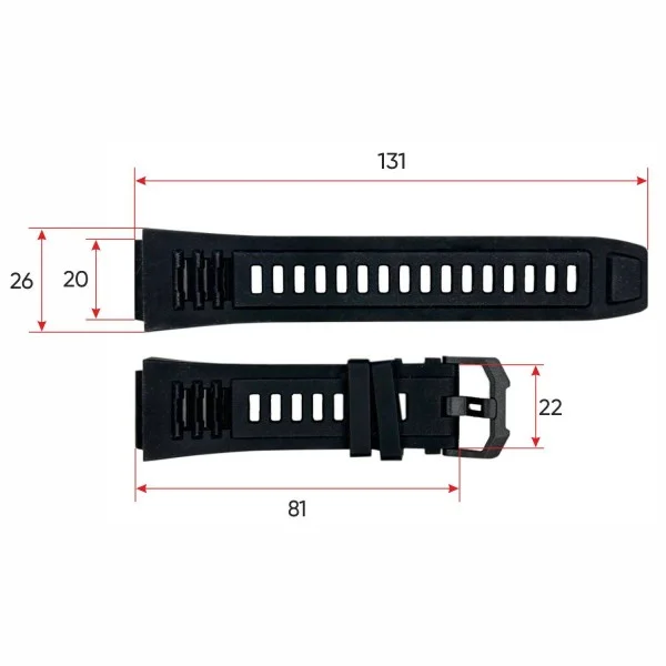 Ремінець для смарт годинника Modfit Titan Black фото 4