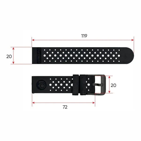 Ремінець для смарт годинника ALDT7 All Black фото 4