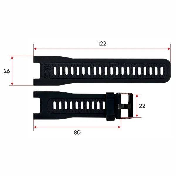Ремінець для смарт годинника Modfit ProTrainer GPS Black фото 4