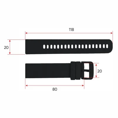 Ремінець для смарт годинника Modfit Zoopex Black