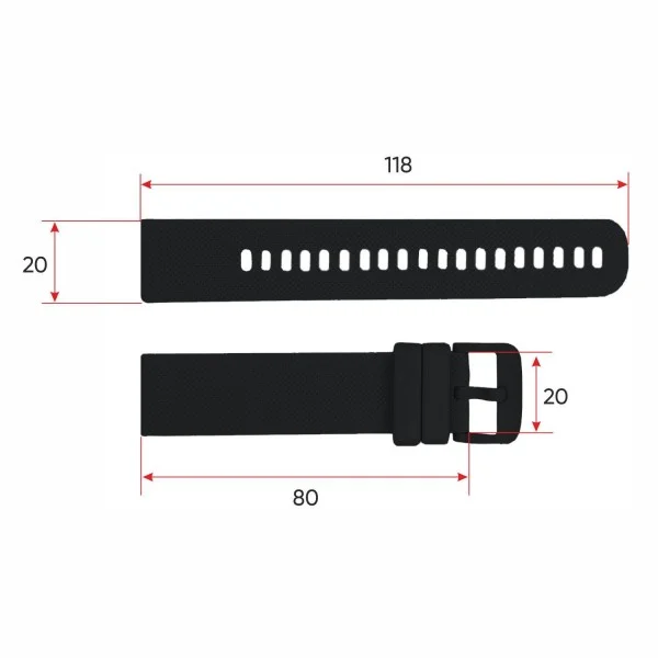 Ремінець для смарт годинника Modfit Zoopex Black фото 4