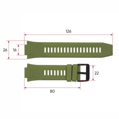 Ремінець для смарт годинника MK66 Army Green