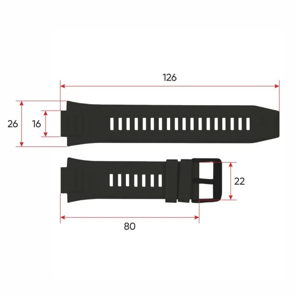 Ремінець для смарт годинника Modfit Armor Black фото 4