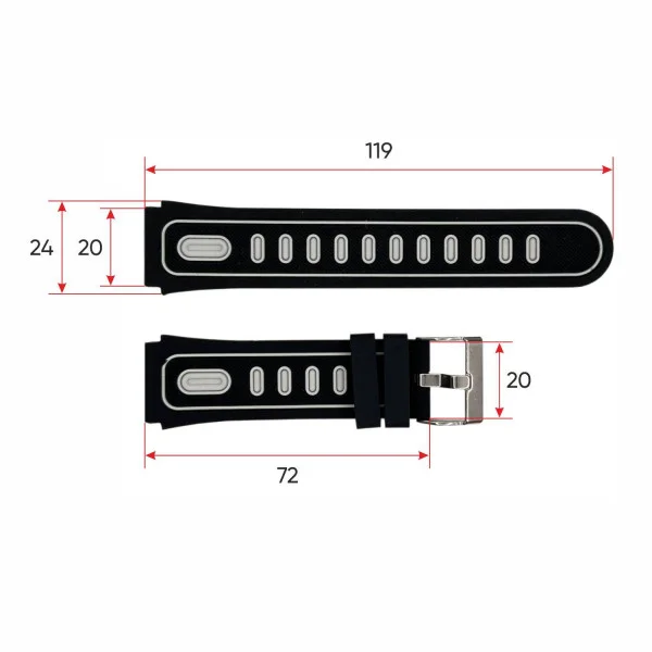 Ремінець для смарт годинника DF91 Black фото 4