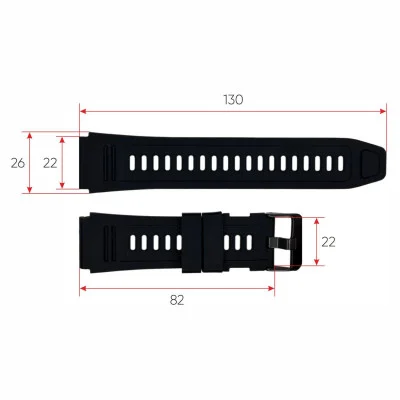 Ремінець для смарт годинника Modfit Combat Black