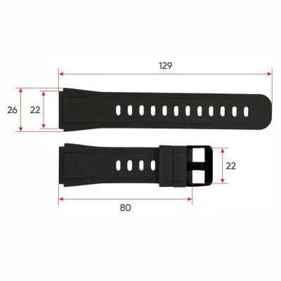 Ремешок для смарт часов Modfit Shockwave Black