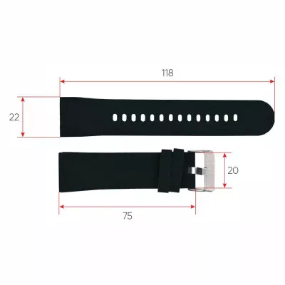 Ремінець для смарт годинника ZL02D Black