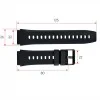 Ремінець для смарт годинника C21 Black фото 4