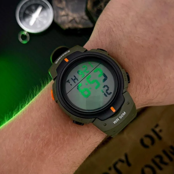 Мужские часы Skmei 1068 Army-Green фото 10