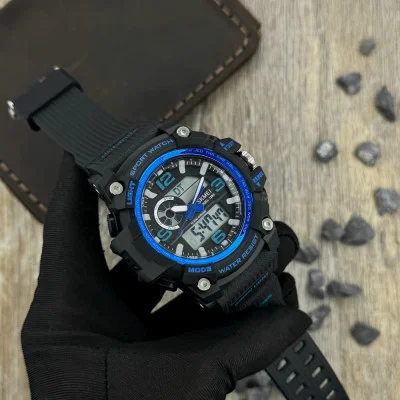 Чоловічий годинник Skmei 1283 Black-Blue.