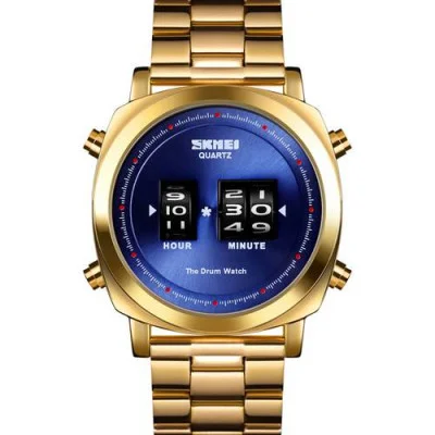 Мужские часы Skmei 1531 Gold-Blue