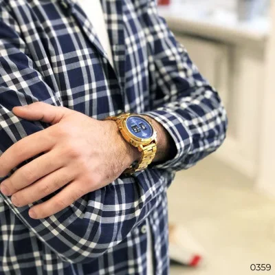 Мужские часы Skmei 1531 Gold-Blue
