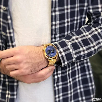 Мужские часы Skmei 1531 Gold-Blue