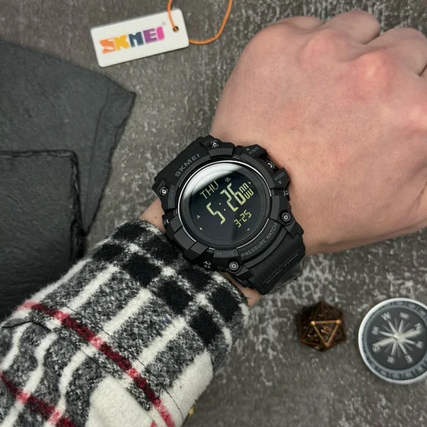 Мужские часы Skmei 1358 Black Smart Watch Compass фото 5