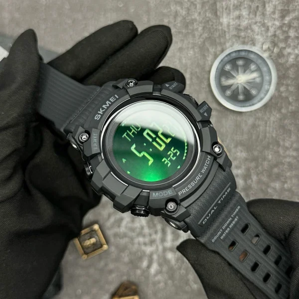Мужские часы Skmei 1358 Black Smart Watch Compass фото 6