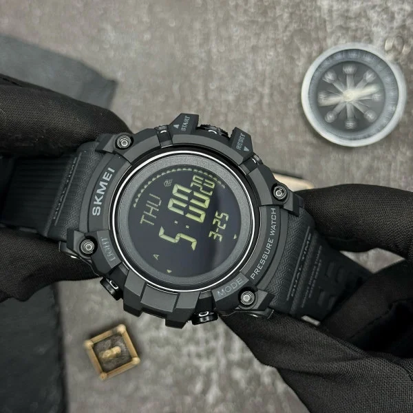 Мужские часы Skmei 1358 Black Smart Watch Compass фото 4
