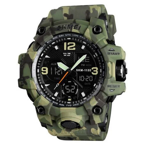 Мужские часы Skmei 1155B Military Green фото 1
