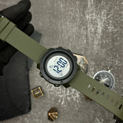 Чоловічий годинник Skmei 1426AGWT Army Green-White