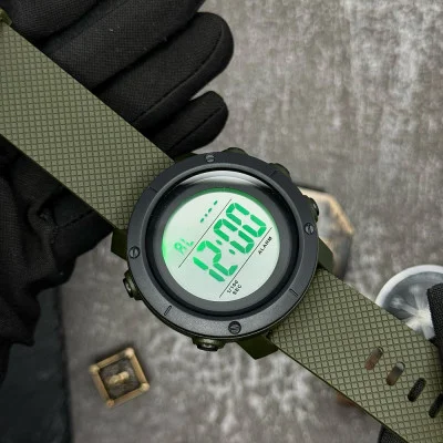 Чоловічий годинник Skmei 1426AGWT Army Green-White