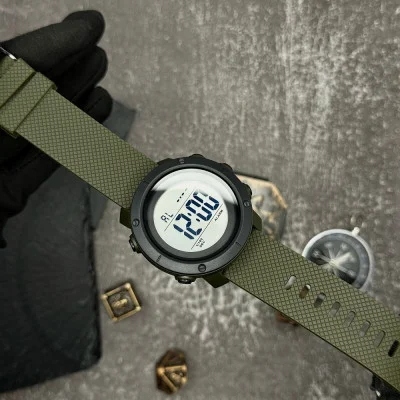 Мужские часы Skmei 1426AGWT Army Green-White
