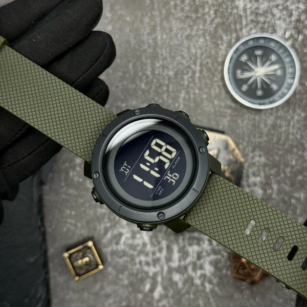 Чоловічий годинник Skmei 1426AGBK Army Green-Black фото 5