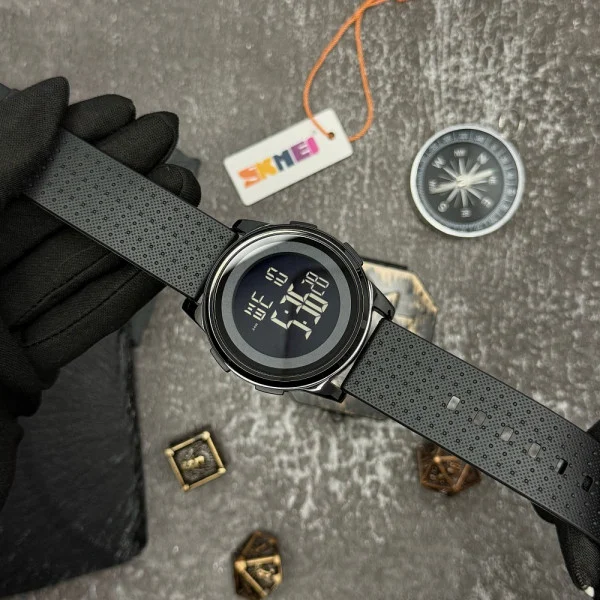 Чоловічий годинник Skmei 1502 All Black фото 4