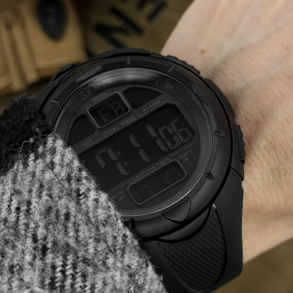 Чоловічий годинник Skmei 1656 All Black фото 6