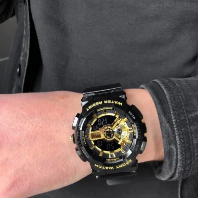 Чоловічий годинник Skmei 1688 Black-Gold