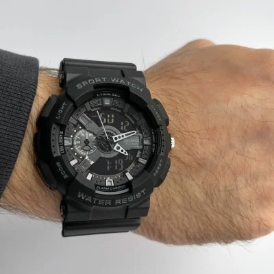 Чоловічий годинник Skmei 1688 All Black.