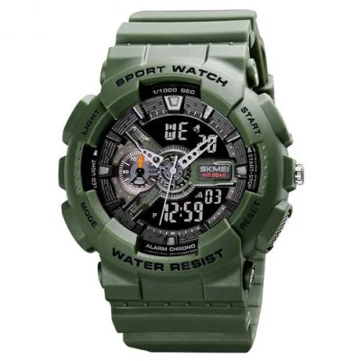Чоловічий годинник Skmei 1688AG Army Green.