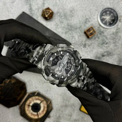 Чоловічий годинник Skmei 1688CMGY Camo Gray.