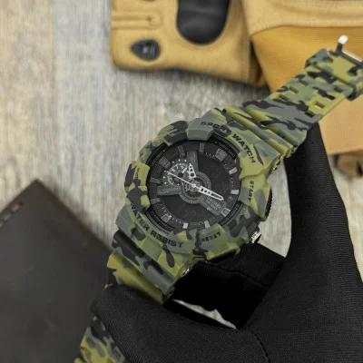 Чоловічий годинник Skmei 1688 Green-Black Military