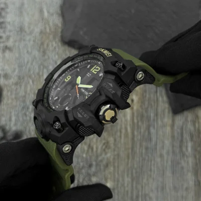 Чоловічий годинник Skmei 1155 Black-Military