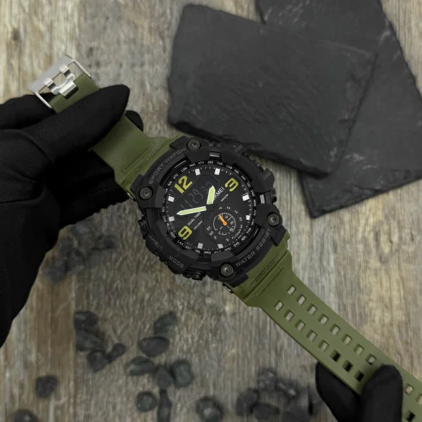 Мужские часы Skmei 1637AG Army Green фото 4