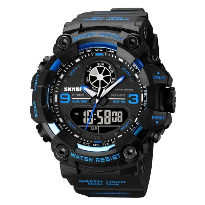 Чоловічий годинник Skmei 1818 Black-Blue.