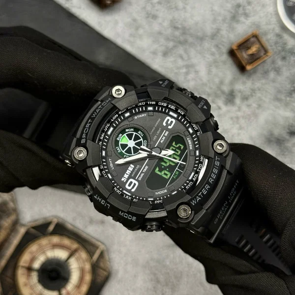 Мужские часы Skmei 1818 Black. фото 6