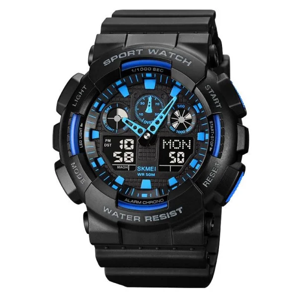 Мужские часы Skmei 1832 Black-Blue фото 1