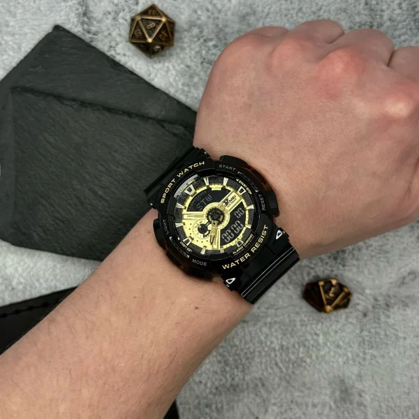 Мужские часы Skmei 1834 Black-Gold фото 4
