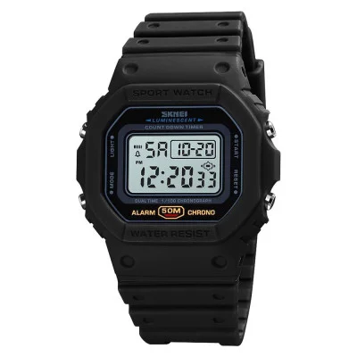 Чоловічий годинник Skmei 1628 Black