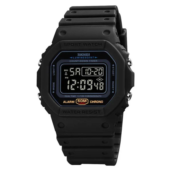 Чоловічий годинник Skmei 1628 All Black фото 1