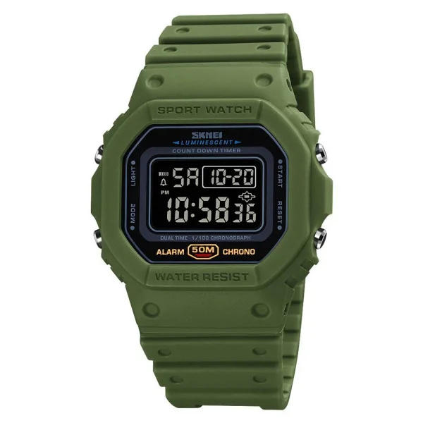 Чоловічий годинник Skmei 1628 Military-Black фото 1