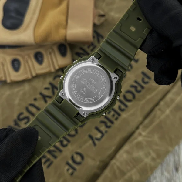 Чоловічий годинник Skmei 1628 Military-Black фото 8