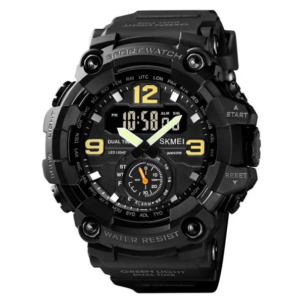 Мужские часы Skmei 1637BK Black. фото 1
