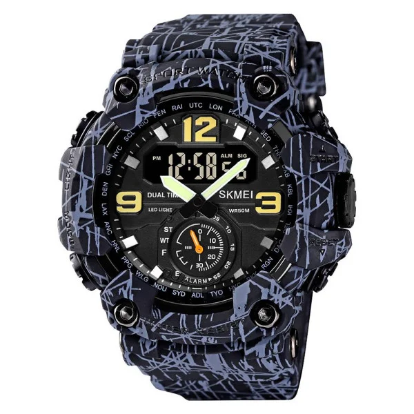 Чоловічий годинник Skmei 1637 Gray-Black фото 1
