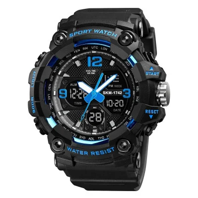 Чоловічий годинник Skmei 1742 Black-Blue
