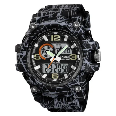 Мужские часы Skmei 1283 Gray-Black
